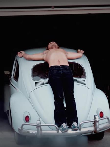 [[#Chris Burden#]] [[#[Κρις Μπέρντεν]#]], Trans-Fixed [Καρφωμένος], 23 Απριλίου 1974, Βενίς, Καλιφόρνια. Ο καλλιτέχνης καρφώθηκε από τις παλάμες στην οροφή ενός Volkswagen Beetle. Το αυτοκίνητο σπρώχτηκε έξω από ένα γκαράζ, η μηχανή δούλεψε σε πλήρη ισχύ επί δύο λεπτά και έπειτα το όχημα επέστρεψε μέσα. Η επιτέλεση αντοχής παραπέμπει στη Σταύρωση. Η επιλογή του Volkswagen, του «αυτοκινήτου του λαού», δεν ήταν τυχαία.