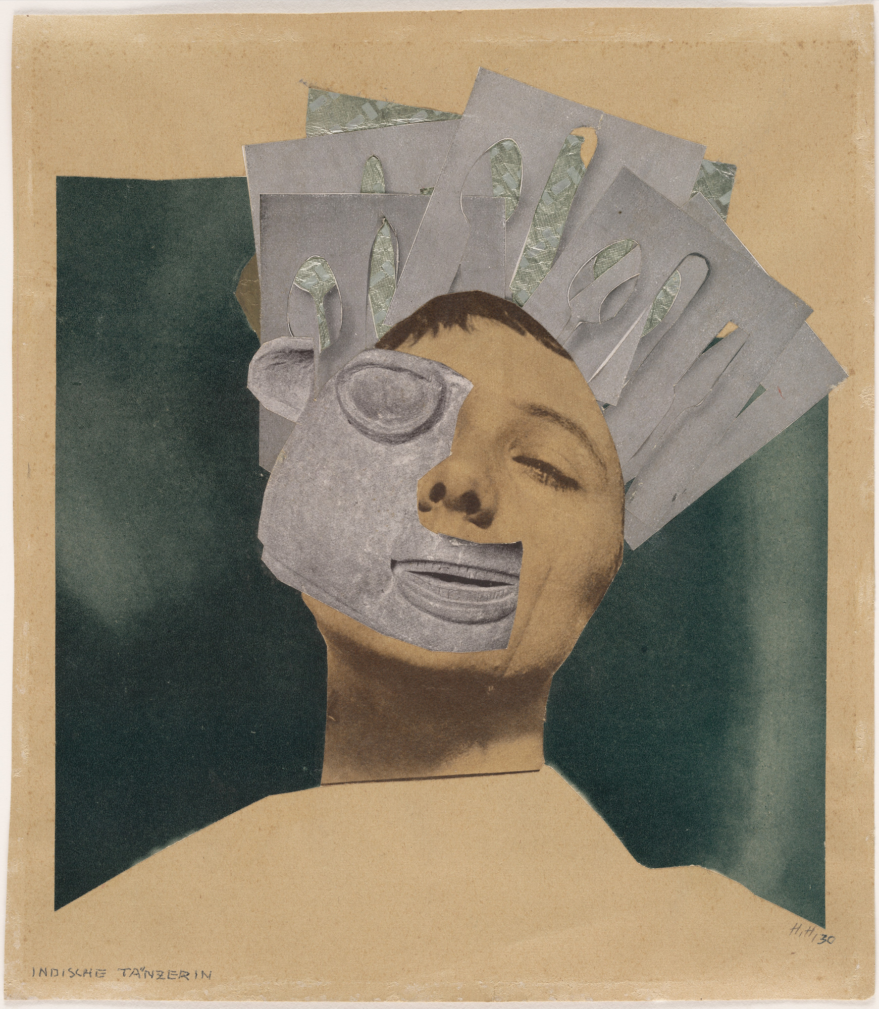 Hannah Höch, Indian Dancer: From an ethnographic museum (1930). Φωτομοντάζ.