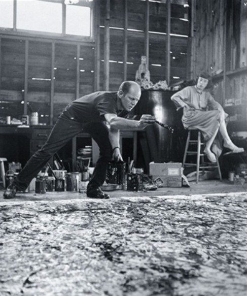 Hans Namuth, "Jackson Pollock, Lee Krasner", 1950. 